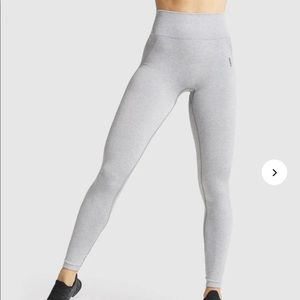 Light Grey Marl/Black Gymshark Flex High waisted leggings